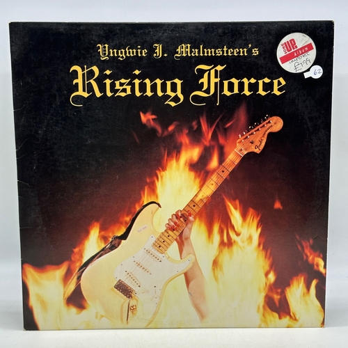 62 - A 12 inch vinyl album by Yngwie Malmsteen Rising Force, USA press