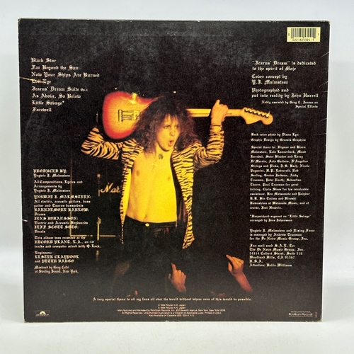 62 - A 12 inch vinyl album by Yngwie Malmsteen Rising Force, USA press