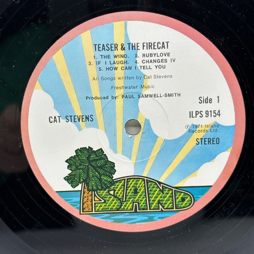 74 - A 12 inch vinyl album by Cat Stevens - Teaser & the Firecat, cover and inner sleeve have a mark on t... 