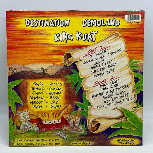 86 - A 12 inch vinyl album by King Kurt - Destination Demoland