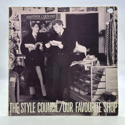 90 - A 12 inch vinyl album by The Style Council - Our Favourite Shop, there is a poster pull out