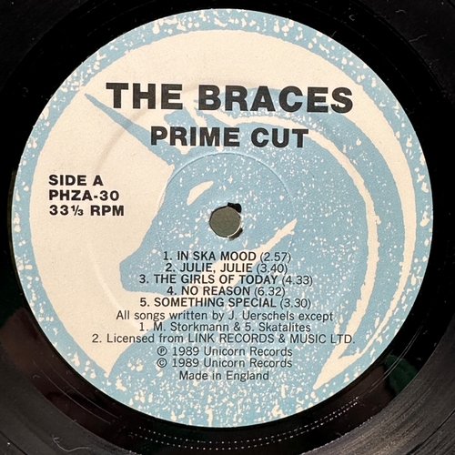 91 - A 12 inch vinyl album by The Braces - Prime Cut