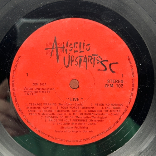 94 - A 12 inch vinyl album by Angelic Upstarts Live