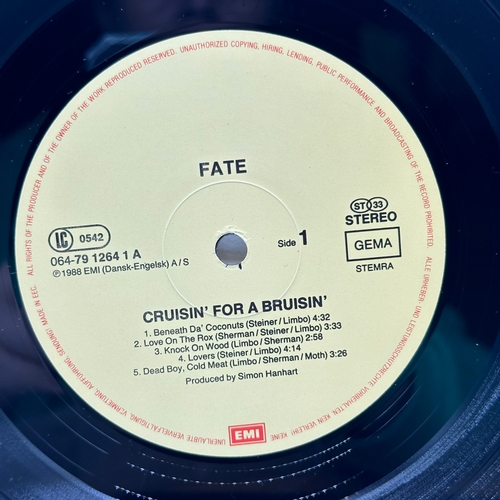 98 - A 12 inch vinyl album by Fate - Cruisin for a Bruisin