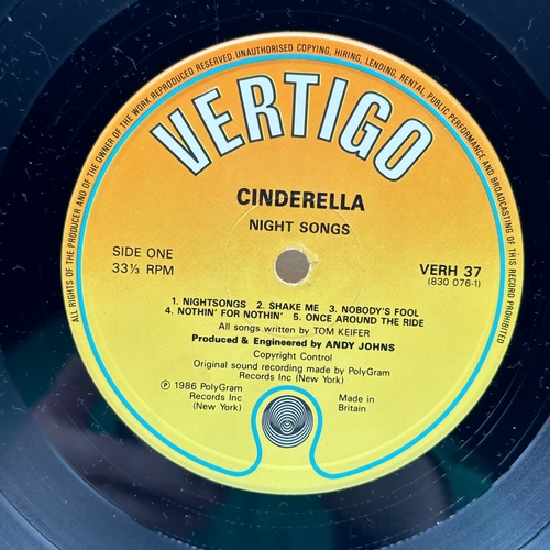 100 - A 12 inch vinyl album by Cinderella - Night Songs, 1st press