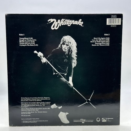 102 - A 12 inch vinyl album by Whitesnake - Saints & Sinners