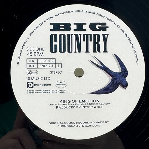 120 - A 12 inch vinyl album by Big Country - King Of Emotion