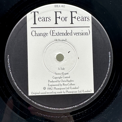 121 - A 12 inch vinyl album by Tear for Fears - Change