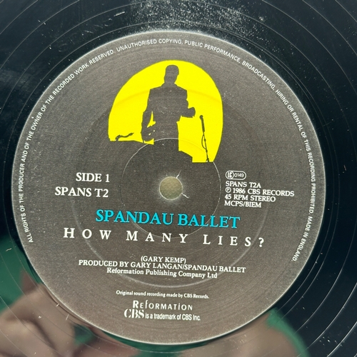 123 - A 12 inch vinyl album by Spandau Ballet - How Many Lies