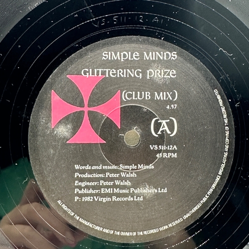 129 - A 12 inch vinyl album by Simple Minds - Glittering Prize