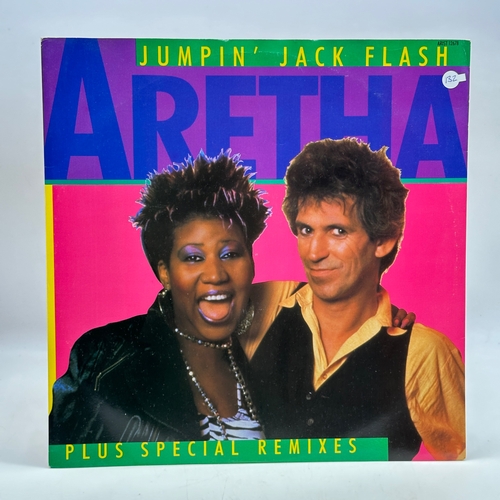 132 - A 12 inch vinyl album by Aretha - Jumpin' Jack FLash