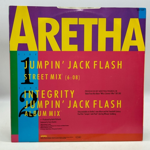 132 - A 12 inch vinyl album by Aretha - Jumpin' Jack FLash