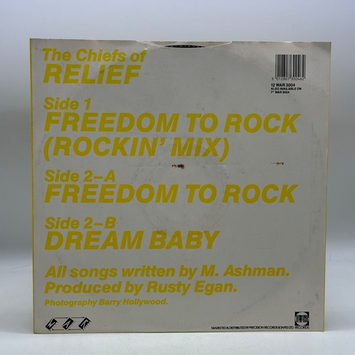 148 - A 12 inch vinyl album by The Chiefs of Relief - Freedom to Rock