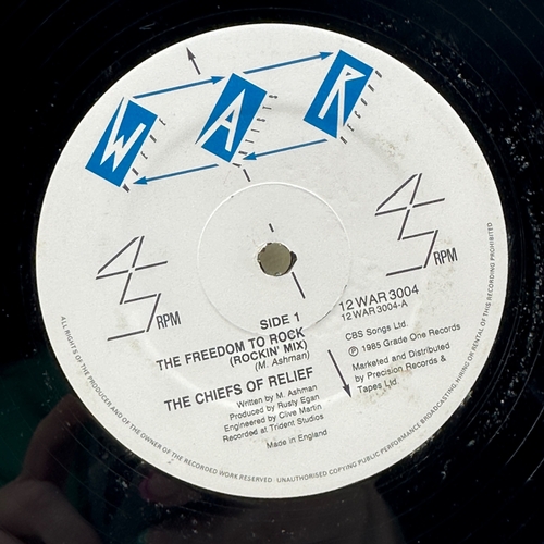 148 - A 12 inch vinyl album by The Chiefs of Relief - Freedom to Rock