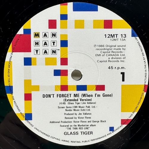 152 - A 12 inch vinyl album by Glass Tiger - Don't Forget Me