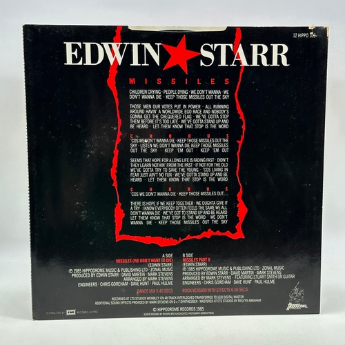 162 - A 12 inch vinyl album by Edwin Starr - Missiles We Don't Want to Die