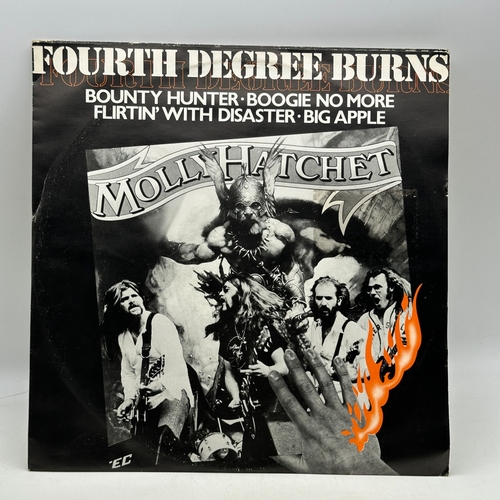 168 - 3x 12 inch vinyl album by Fourth Degree Burns - 2x Frank Marino & 1x Molly Hatchet