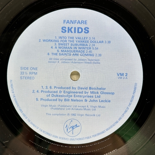 185 - A 12 inch vinyl album by Skids - Fanfare