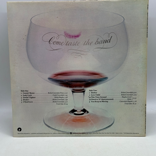 195 - A 12 inch vinyl album by Deep Purple - Come Taste The Band, USA import