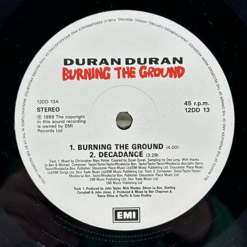 202 - A 12 inch vinyl album Duran Duran - Burning The Ground