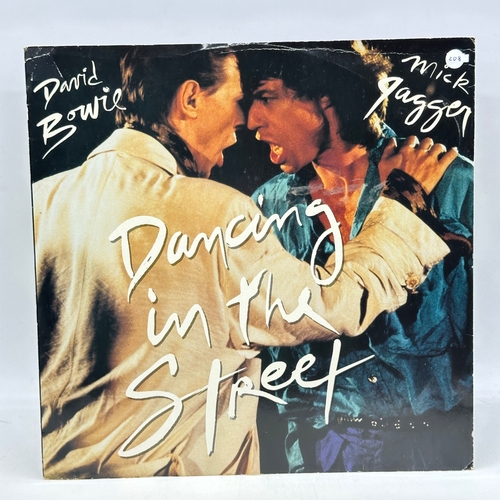 208 - A 12 inch vinyl album David Bowie & Mick Jagger - Dancing in the Street