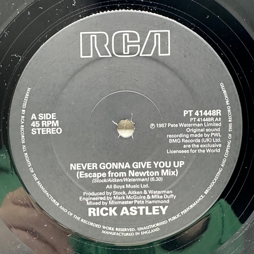 211 - A 12 inch vinyl album Rick Astley - Never Gonna Give You Up