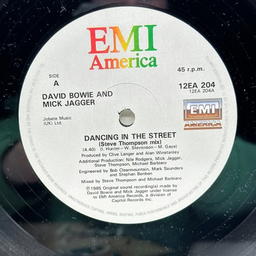 208 - A 12 inch vinyl album David Bowie & Mick Jagger - Dancing in the Street