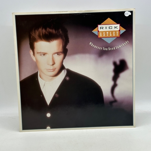 210 - A 12 inch vinyl album Rick Astley - Whenever You Need Somebody