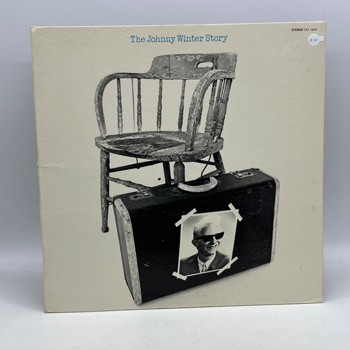 214 - Johnny Winter - The Johnnie Winter Story 12 inch vinyl, in good condition, no scratches, cover is in... 