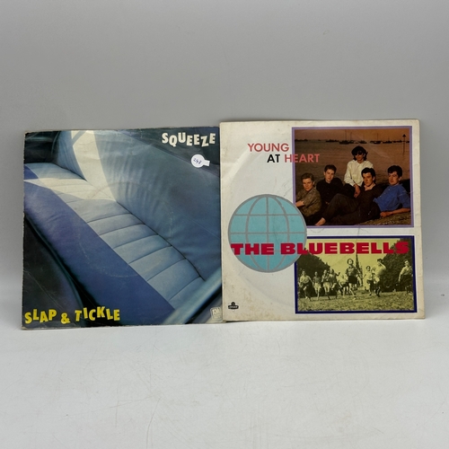 248 - 4x 7 inch single records - Squeeze - Slap & Tickle, The Bluebells - Young At Heart, ZZ Top - Sleepin... 