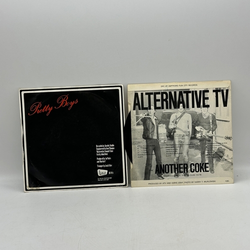 254 - 4x 7 inch single records - Au Pairs - Inconvenience, Alternative TV - Action Time Vision, ELO - Don'... 