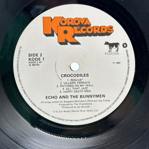 8 - A 12 inch vinyl album by Echo & the Bunnyman - Crocodiles