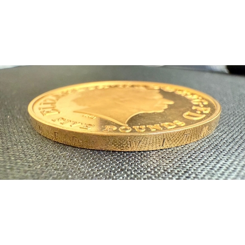 101 - A Â£5 22ct gold coin