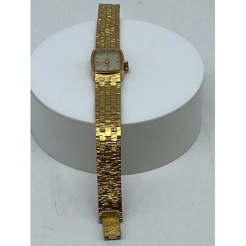 177 - A Hermes ladies watch, gold plated vintage watch, mechanical watch, working order, no box or papers