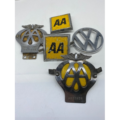 251 - A collection of AA badges