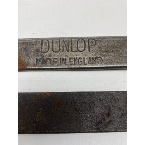 257 - 2x vintage Dunlop wheel spanners