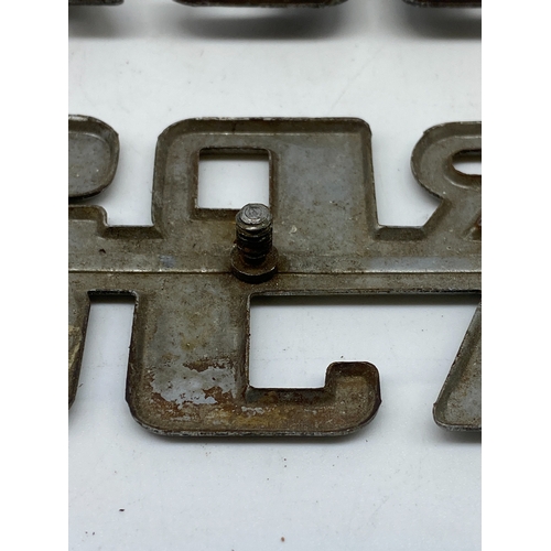 259 - A Fordson Major tractor name plates, original