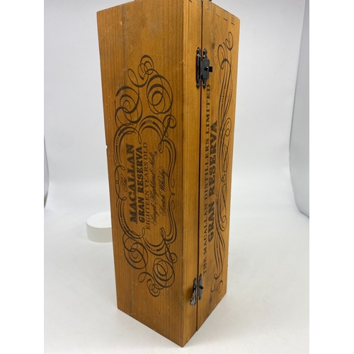 260 - A Macallan grand reserve wooden box