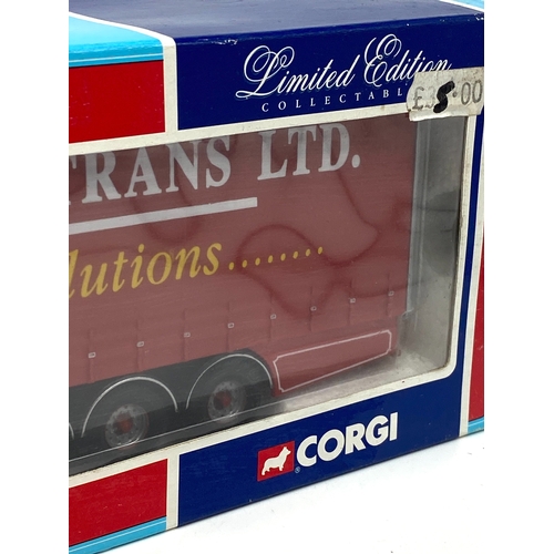 300 - A Corgi Pollock Scania curtainside toy lorry, limited edition 76401, toy is in mint condition never ... 