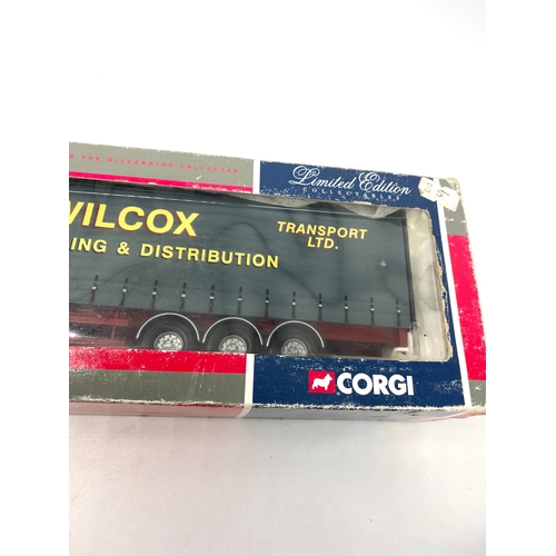 305 - A Corgi curtainside Massey Willox toy lorry, 75206 limited edition, never out the box but box has so... 