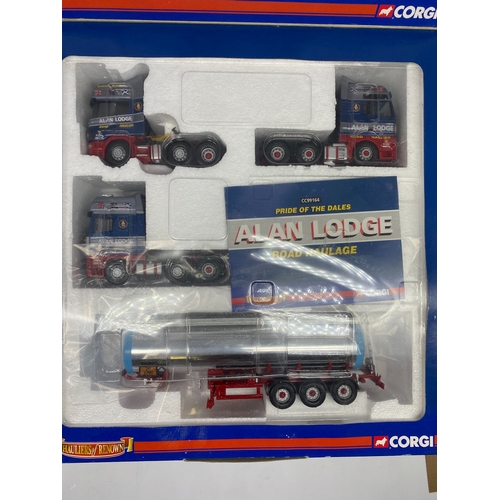 312 - A Corgi Pride of the Dales Alan Lodge Road Haulage collectors set, CC99164 limited edition, never ou... 