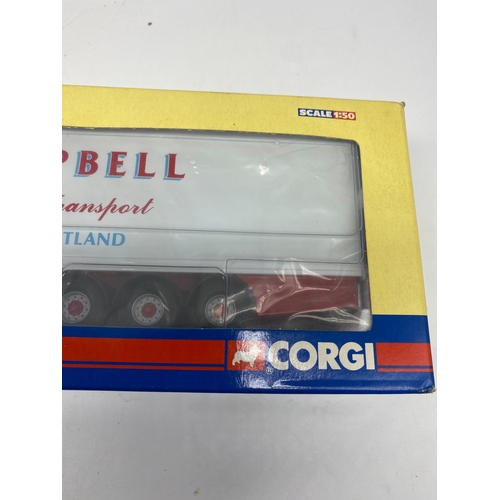 317 - A Corgi Scania fridge trailer toy lorry, CC12920 limited edition, toy is in mint condition never out... 