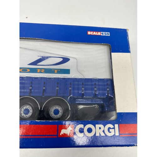 318 - A Corgi Volvo curtainside transporter toy lorry, CC14003 limited edition,  toy is in mint condition ... 