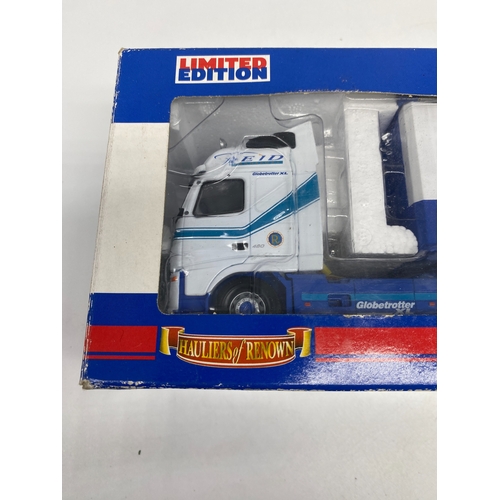 318 - A Corgi Volvo curtainside transporter toy lorry, CC14003 limited edition,  toy is in mint condition ... 