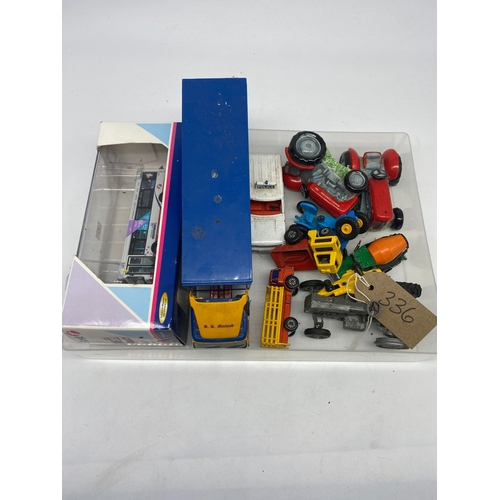 336 - A mixed box of model toys