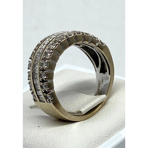 70 - An 18ct yellow gold diamond dress ring, 1ct diamonds approx, diamond weight is engraved on inside of... 