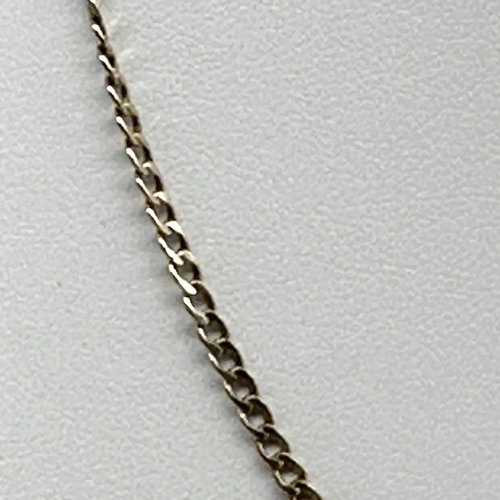 82 - A 9ct yellow gold curb chain, approx weight is 1.5 grams, 16 inch long chain