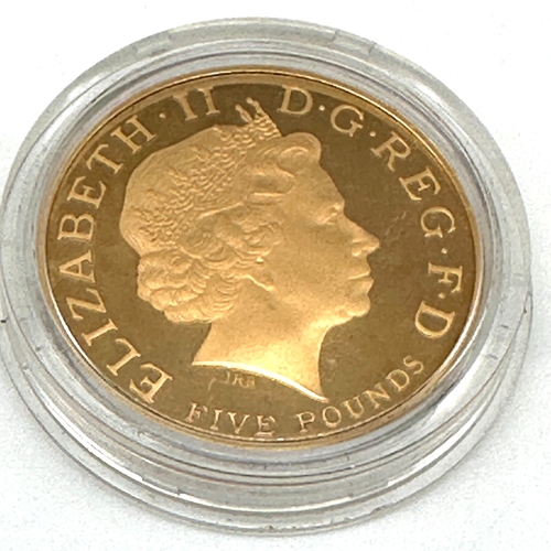 101 - A Â£5 22ct gold coin