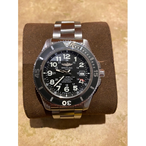 100 - Breitling Superocean II 44. It has box and original papers, dated 2017.