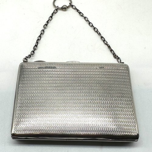 229 - A vintage silver purse, 105mm x 85mm, 175 grams in weight approx, hallmarked, strap will need repair... 